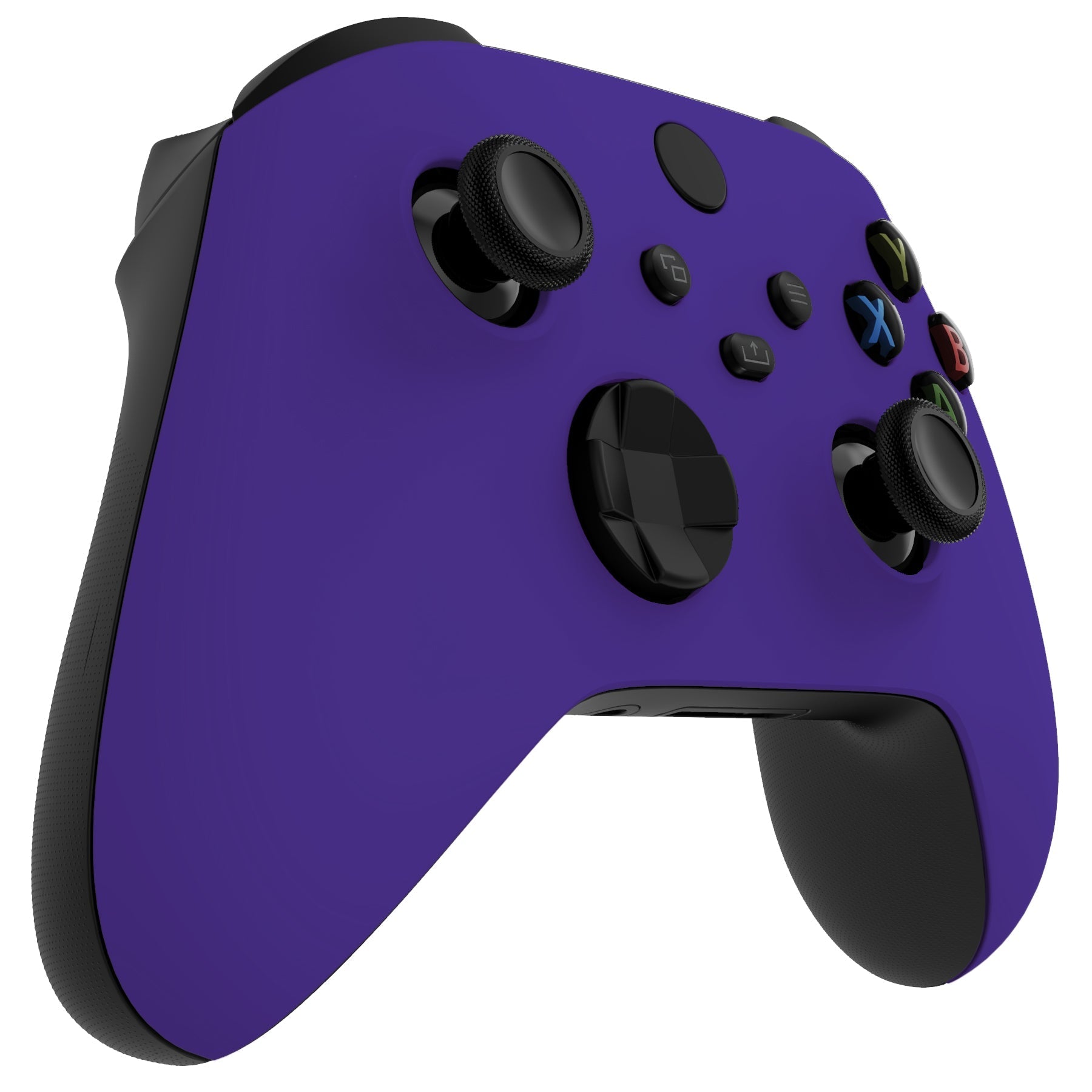 eXtremeRate Retail Purple Replacement Part Faceplate, Soft Touch Grip Housing Shell Case for Xbox Series S & Xbox Series X Controller Accessories - Controller NOT Included - FX3P307