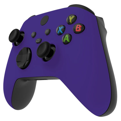 eXtremeRate Retail Purple Replacement Part Faceplate, Soft Touch Grip Housing Shell Case for Xbox Series S & Xbox Series X Controller Accessories - Controller NOT Included - FX3P307