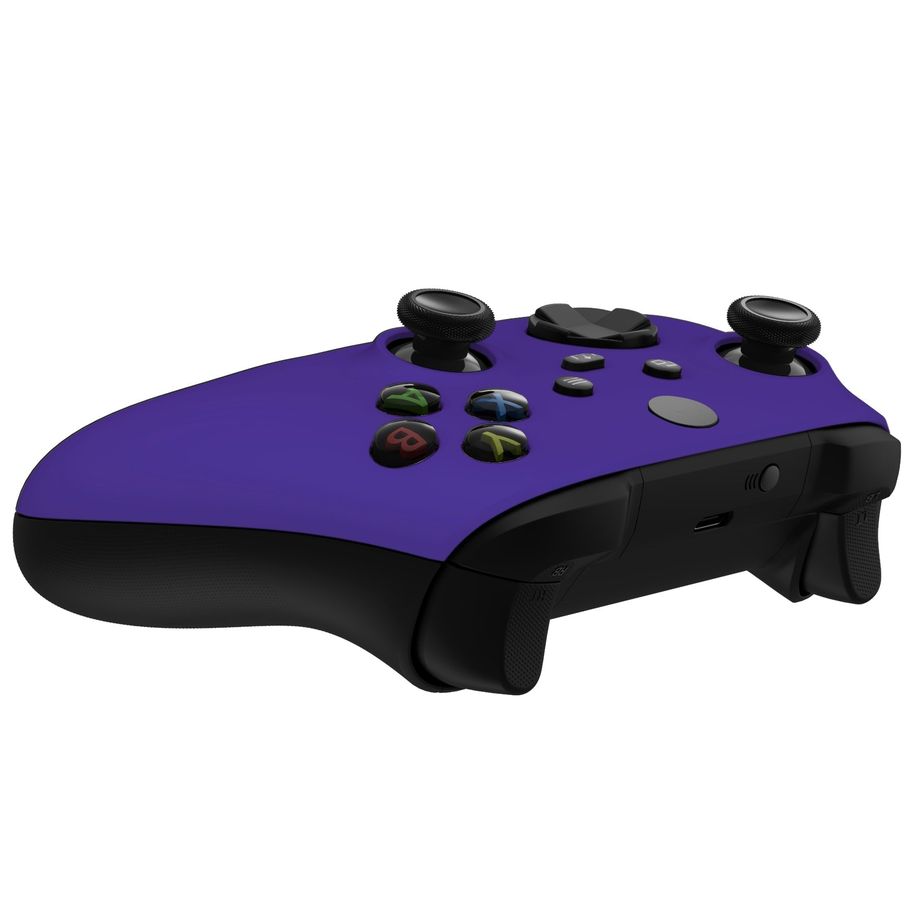 eXtremeRate Retail Purple Replacement Part Faceplate, Soft Touch Grip Housing Shell Case for Xbox Series S & Xbox Series X Controller Accessories - Controller NOT Included - FX3P307