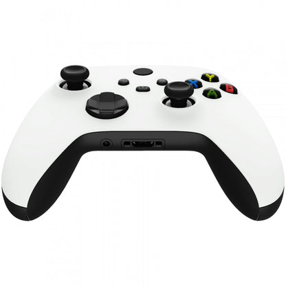 eXtremeRate Retail White Replacement Part Faceplate, Soft Touch Grip Housing Shell Case for Xbox Series S & Xbox Series X Controller Accessories - Controller NOT Included - FX3P308