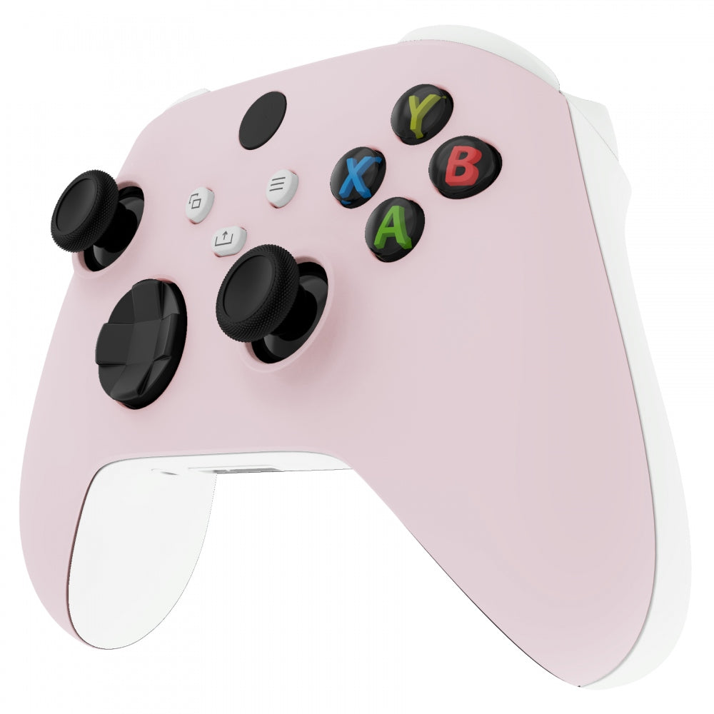 eXtremeRate Retail Cherry Blossoms Pink Replacement Part Faceplate, Soft Touch Grip Housing Shell Case for Xbox Series S & Xbox Series X Controller Accessories - Controller NOT Included - FX3P312