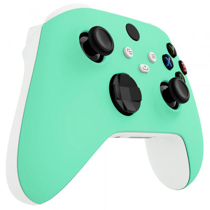 eXtremeRate Retail Mint Green Replacement Part Faceplate, Soft Touch Grip Housing Shell Case for Xbox Series S & Xbox Series X Controller Accessories - Controller NOT Included - FX3P314