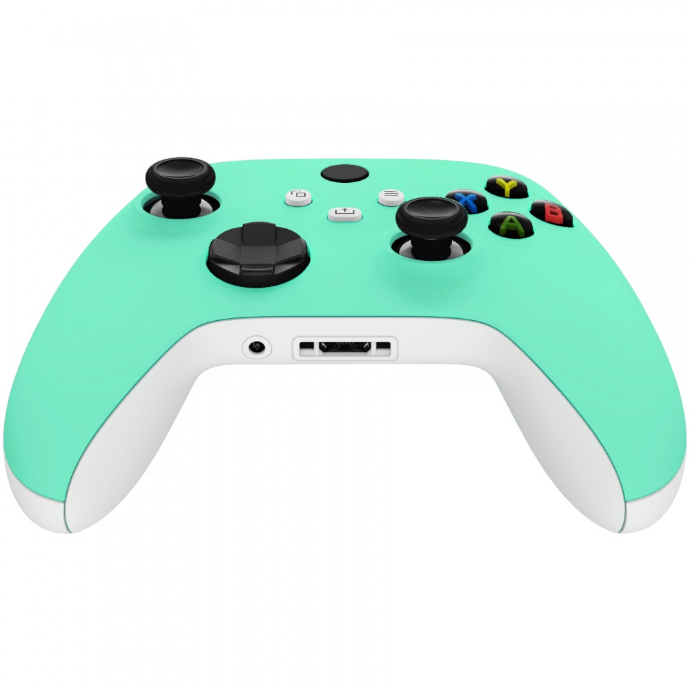 eXtremeRate Retail Mint Green Replacement Part Faceplate, Soft Touch Grip Housing Shell Case for Xbox Series S & Xbox Series X Controller Accessories - Controller NOT Included - FX3P314