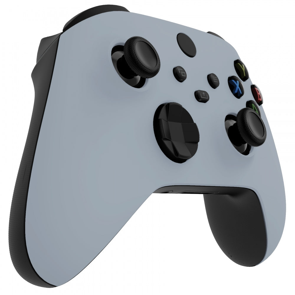 eXtremeRate Retail New Hope Gray Replacement Part Faceplate, Soft Touch Grip Housing Shell Case for Xbox Series S & Xbox Series X Controller Accessories - Controller NOT Included - FX3P337