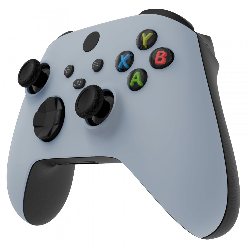 eXtremeRate Retail New Hope Gray Replacement Part Faceplate, Soft Touch Grip Housing Shell Case for Xbox Series S & Xbox Series X Controller Accessories - Controller NOT Included - FX3P337