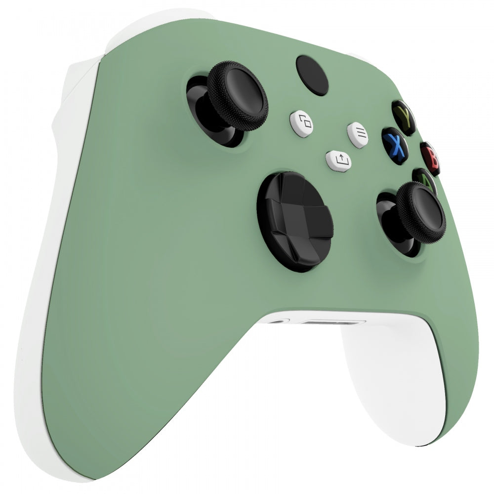 eXtremeRate Retail Matcha Green Replacement Part Faceplate, Soft Touch Grip Housing Shell Case for Xbox Series S & Xbox Series X Controller Accessories - Controller NOT Included - FX3P339