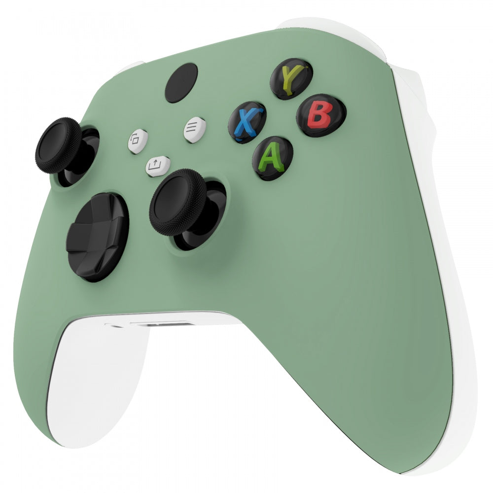 eXtremeRate Retail Matcha Green Replacement Part Faceplate, Soft Touch Grip Housing Shell Case for Xbox Series S & Xbox Series X Controller Accessories - Controller NOT Included - FX3P339