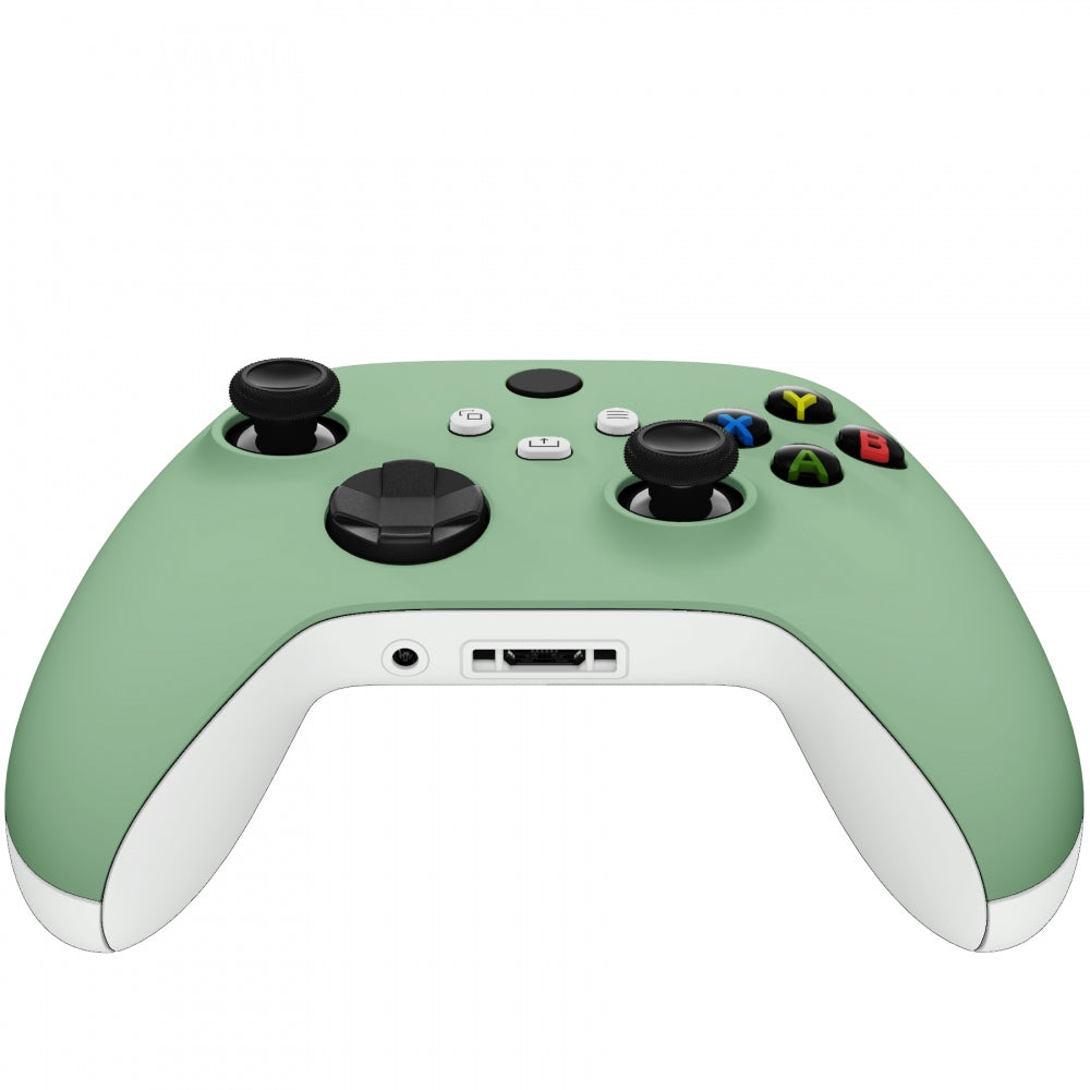 eXtremeRate Retail Matcha Green Replacement Part Faceplate, Soft Touch Grip Housing Shell Case for Xbox Series S & Xbox Series X Controller Accessories - Controller NOT Included - FX3P339