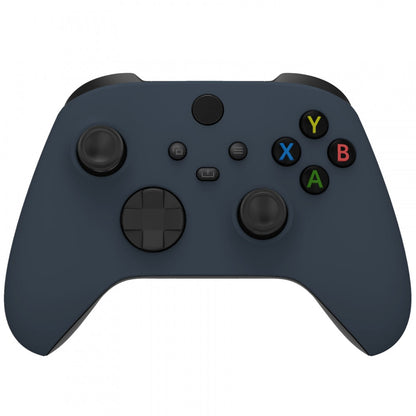 eXtremeRate Retail Midnight Blue Replacement Part Faceplate, Soft Touch Grip Housing Shell Case for Xbox Series S & Xbox Series X Controller Accessories - Controller NOT Included - FX3P350