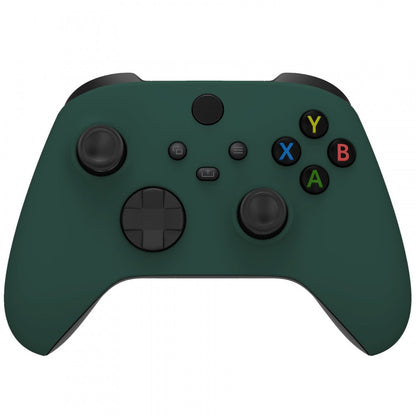 eXtremeRate Retail Racing Green Replacement Part Faceplate, Soft Touch Grip Housing Shell Case for Xbox Series S & Xbox Series X Controller Accessories - Controller NOT Included - FX3P351