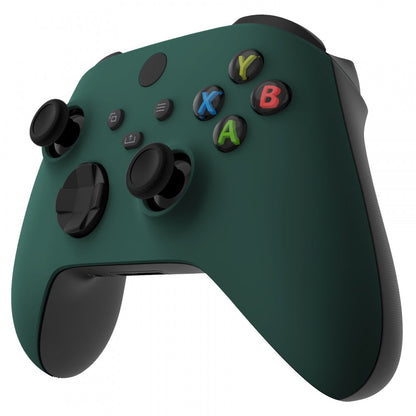 eXtremeRate Retail Racing Green Replacement Part Faceplate, Soft Touch Grip Housing Shell Case for Xbox Series S & Xbox Series X Controller Accessories - Controller NOT Included - FX3P351