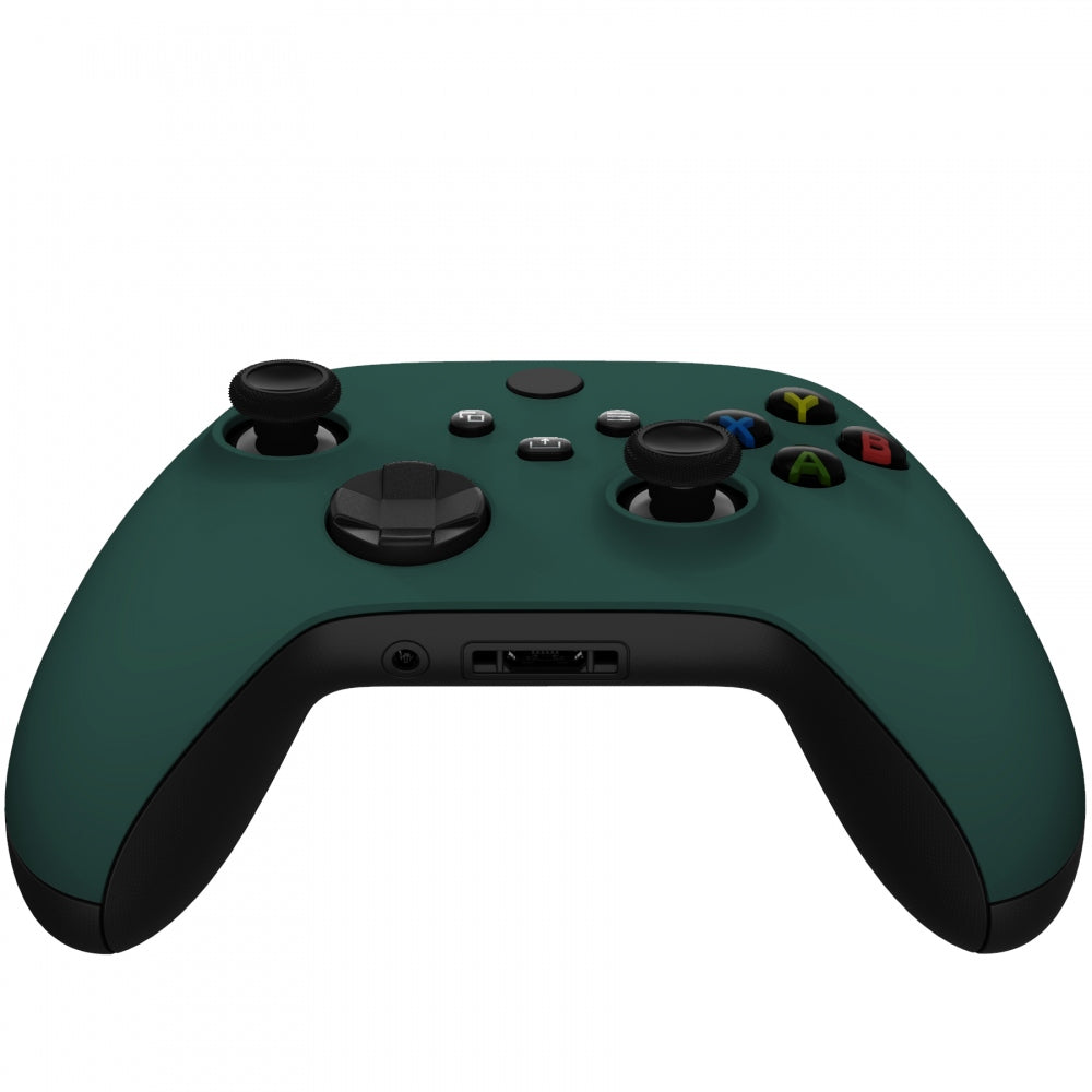 eXtremeRate Retail Racing Green Replacement Part Faceplate, Soft Touch Grip Housing Shell Case for Xbox Series S & Xbox Series X Controller Accessories - Controller NOT Included - FX3P351