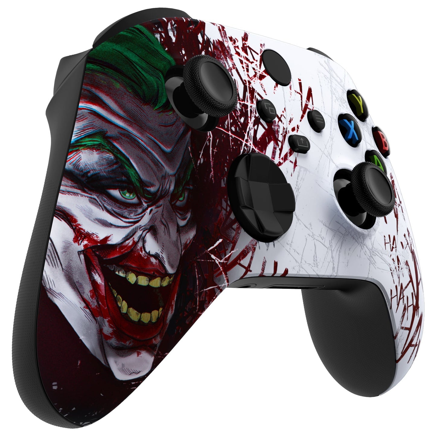 eXtremeRate Retail Clown HAHAHA Replacement Part Faceplate, Soft Touch Grip Housing Shell Case for Xbox Series S & Xbox Series X Controller Accessories - Controller NOT Included - FX3T140