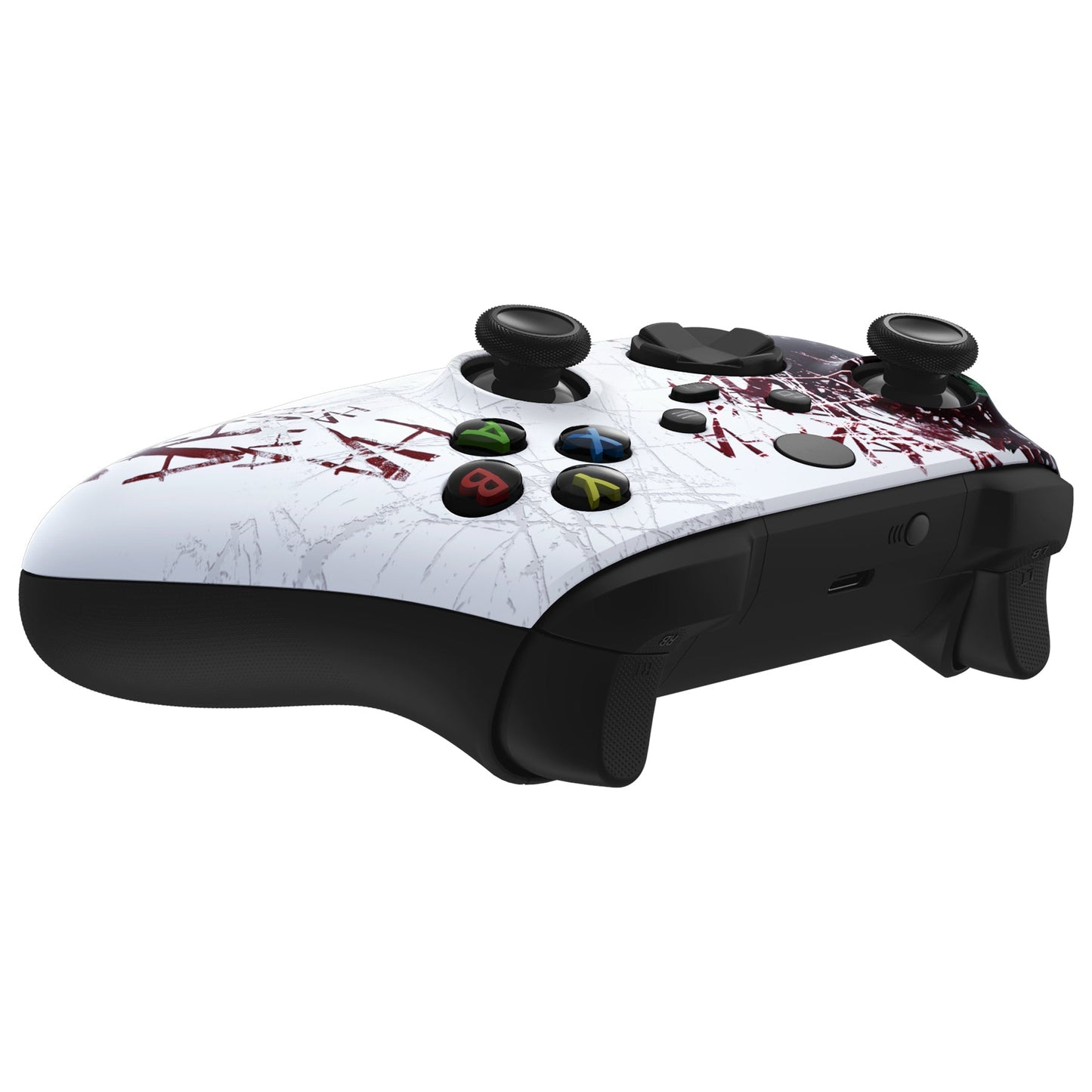 eXtremeRate Retail Clown HAHAHA Replacement Part Faceplate, Soft Touch Grip Housing Shell Case for Xbox Series S & Xbox Series X Controller Accessories - Controller NOT Included - FX3T140