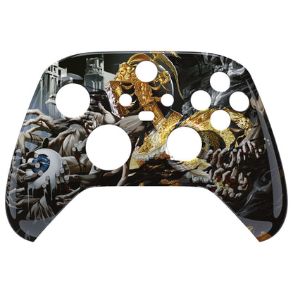 eXtremeRate Retail Decay of Honor Nebula Replacement Part Faceplate, Soft Touch Grip Housing Shell Case for Xbox Series S & Xbox Series X Controller Accessories - Controller NOT Included - FX3T174