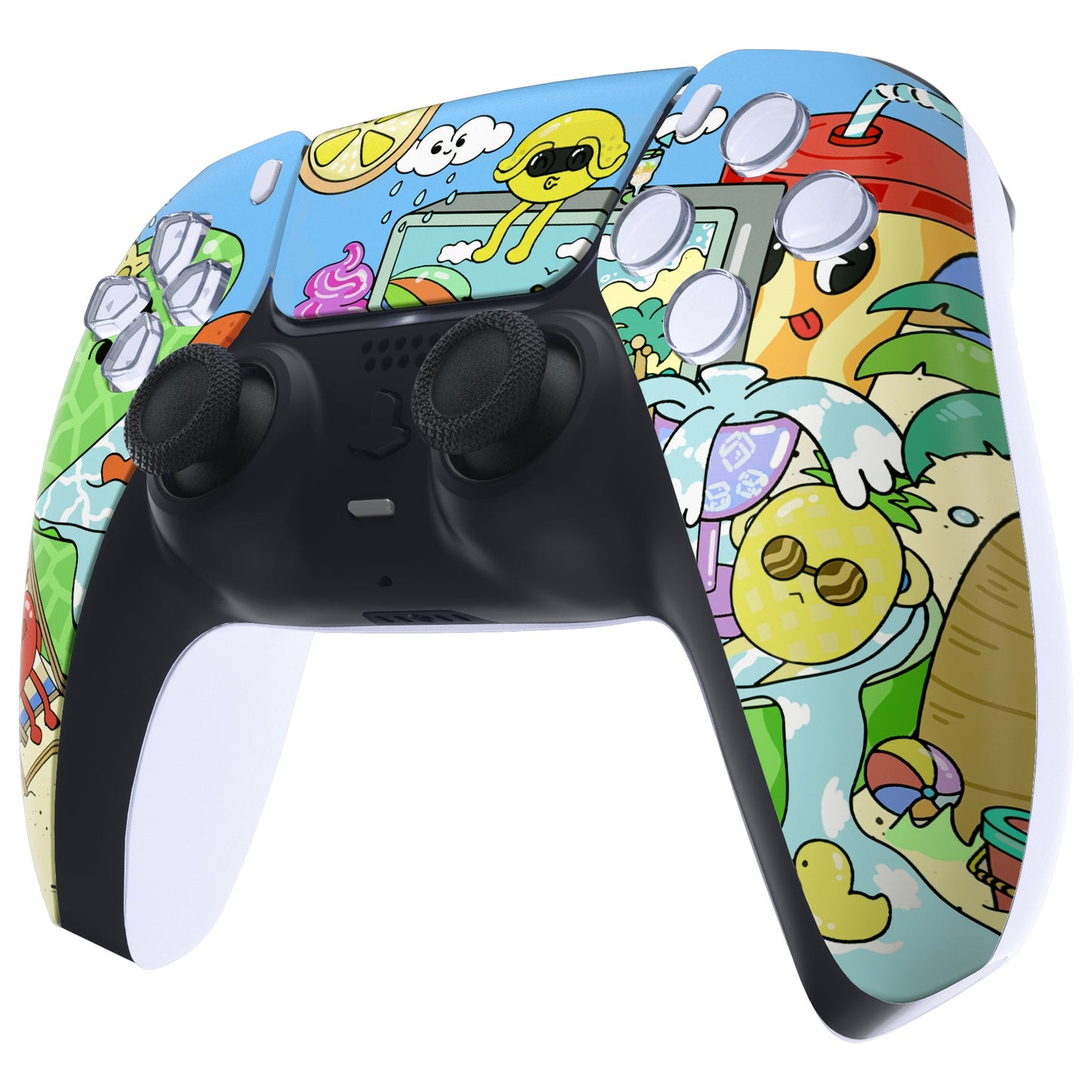 Replacement Front Housing Shell Compatible with PS5 Controller BDM-010 BDM-020 BDM-030 - Fruity Party eXtremeRate