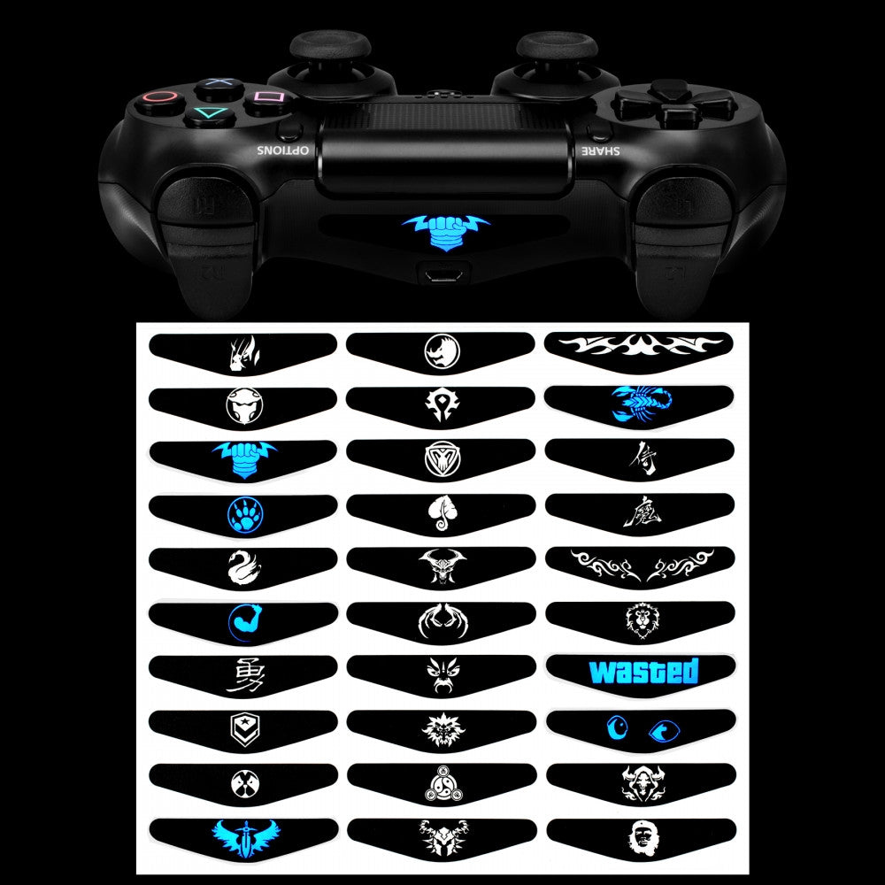 eXtremeRate Retail Light Bar Sticker Decal For ps4 Controller - GCLS0005