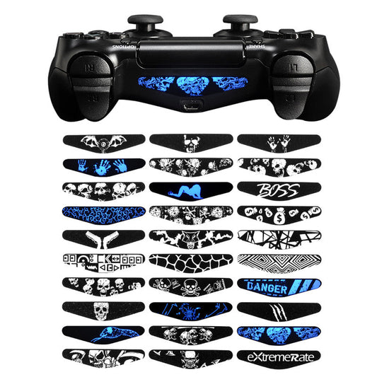 eXtremeRate Retail For ps4 Light Bar Decal (30 pcs) - GCLS0010