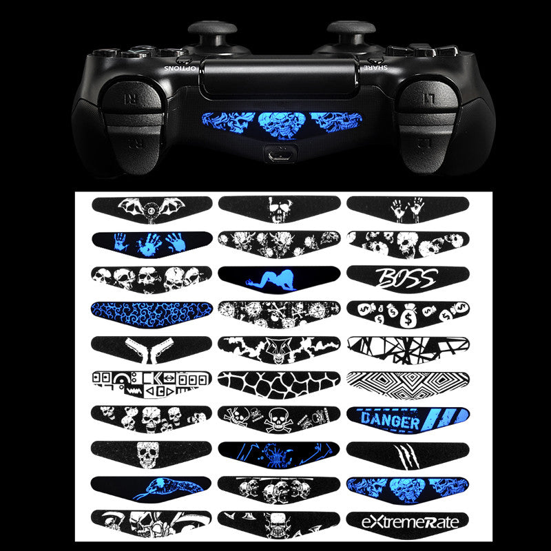 eXtremeRate Retail For ps4 Light Bar Decal (30 pcs) - GCLS0010