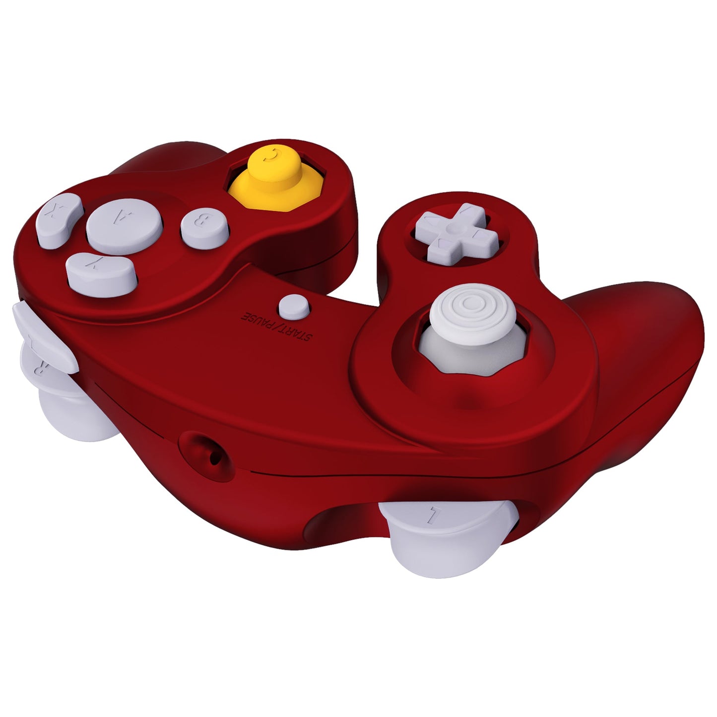 eXtremeRate Retail Scarlet Red Replacement Faceplate Backplate with Buttons for Nintendo GameCube Controller - GCNP3001