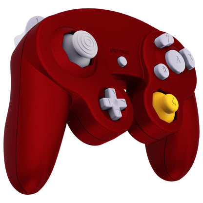 eXtremeRate Retail Scarlet Red Replacement Faceplate Backplate with Buttons for Nintendo GameCube Controller - GCNP3001