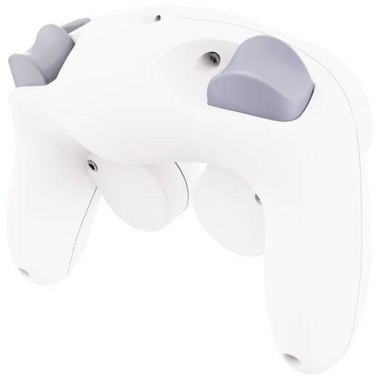 eXtremeRate Retail White Replacement Faceplate Backplate with Buttons for Nintendo GameCube Controller - GCNP3002