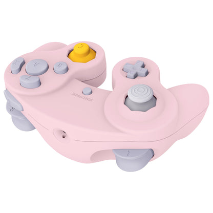 eXtremeRate Retail Cherry Blossoms Pink Replacement Faceplate Backplate with Buttons for Nintendo GameCube Controller - GCNP3003