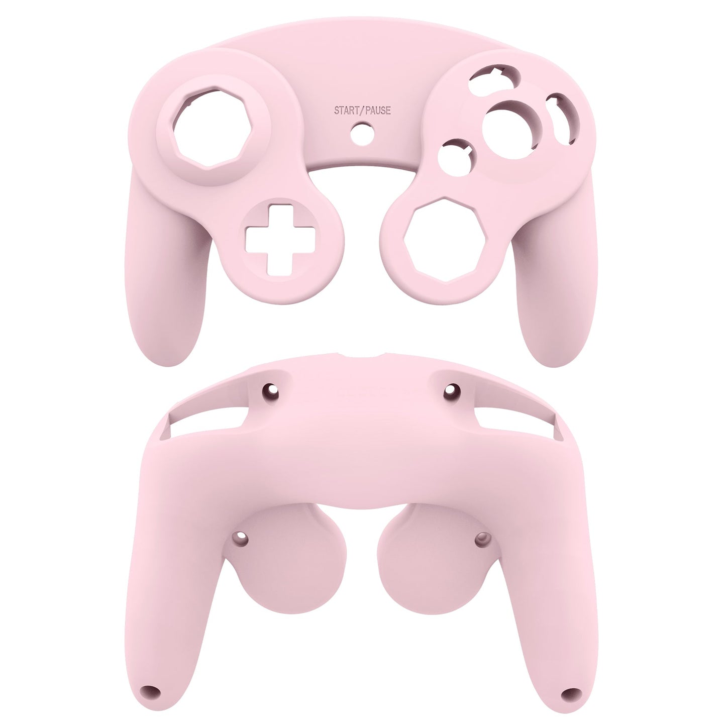 eXtremeRate Retail Cherry Blossoms Pink Replacement Faceplate Backplate with Buttons for Nintendo GameCube Controller - GCNP3003