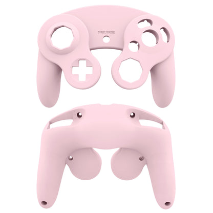 eXtremeRate Retail Cherry Blossoms Pink Replacement Faceplate Backplate with Buttons for Nintendo GameCube Controller - GCNP3003