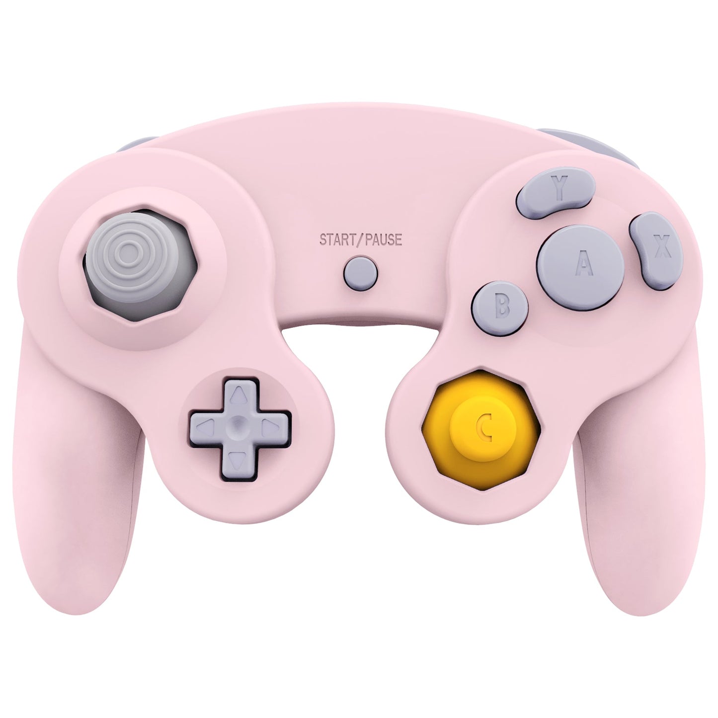 eXtremeRate Retail Cherry Blossoms Pink Replacement Faceplate Backplate with Buttons for Nintendo GameCube Controller - GCNP3003