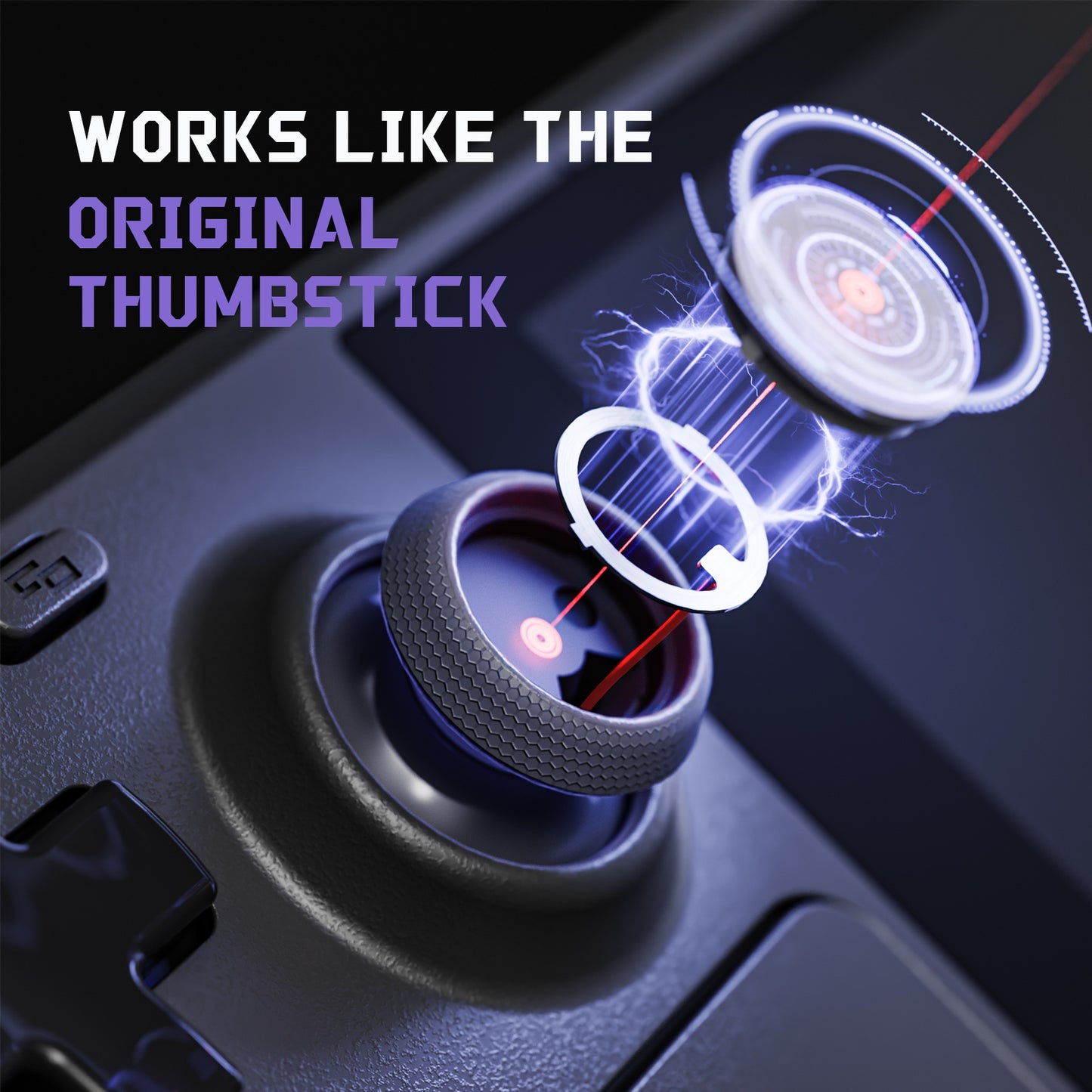 eXtremeRate Replacement Thumbsticks for Steam Deck LCD & OLED (New Hope Gray)