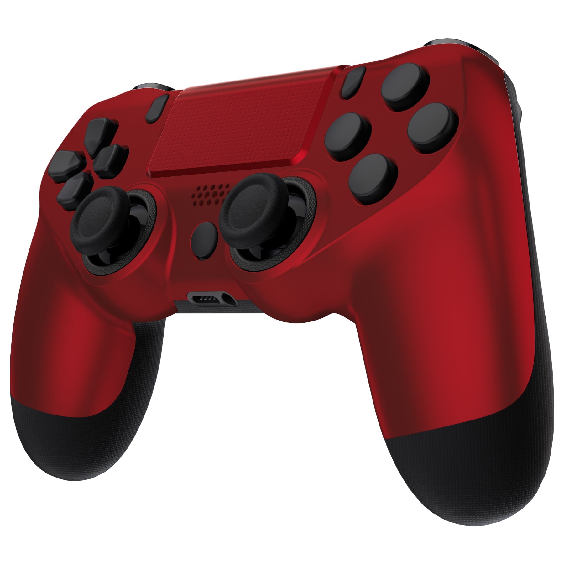 eXtremeRate Retail Scarlet Red Replacement Faceplate Touchpad, Redesigned Soft Touch Housing Shell Touch Pad Compatible with PS4 Slim Pro Controller JDM-040/050/055 - Controller NOT Included - GHP4P002