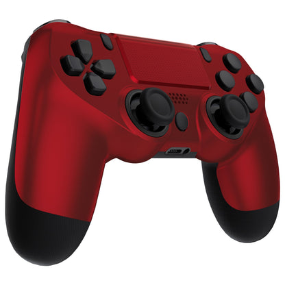 eXtremeRate Retail Scarlet Red Replacement Faceplate Touchpad, Redesigned Soft Touch Housing Shell Touch Pad Compatible with PS4 Slim Pro Controller JDM-040/050/055 - Controller NOT Included - GHP4P002