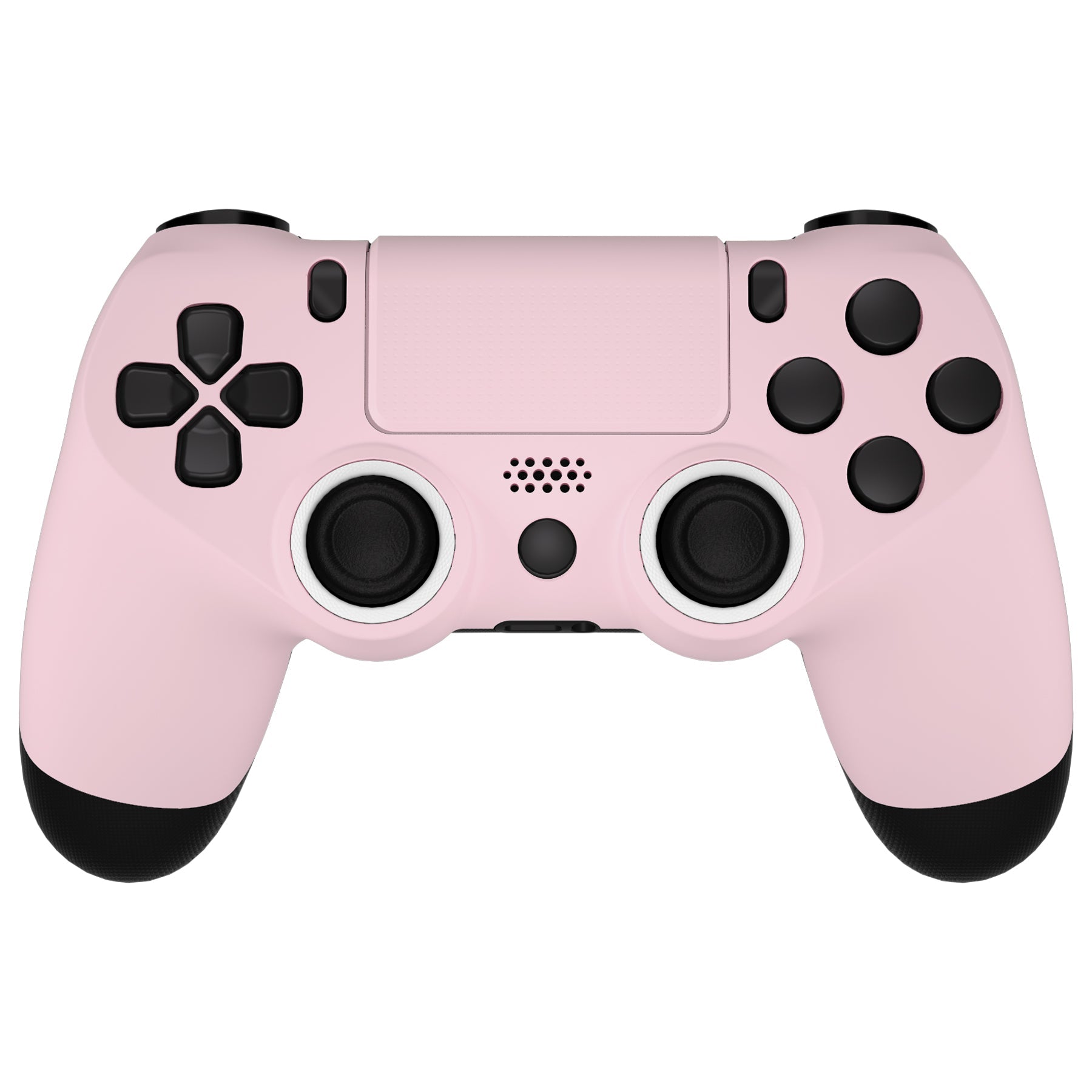 eXtremeRate Retail Cherry Blossoms Pink Ghost Replacement Faceplate Touchpad, Redesigned Soft Touch Housing Shell Touch Pad Compatible with PS4 Slim Pro Controller JDM-040/050/055 - Controller NOT Included - GHP4P004