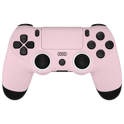 eXtremeRate Retail Cherry Blossoms Pink Ghost Replacement Faceplate Touchpad, Redesigned Soft Touch Housing Shell Touch Pad Compatible with PS4 Slim Pro Controller JDM-040/050/055 - Controller NOT Included - GHP4P004