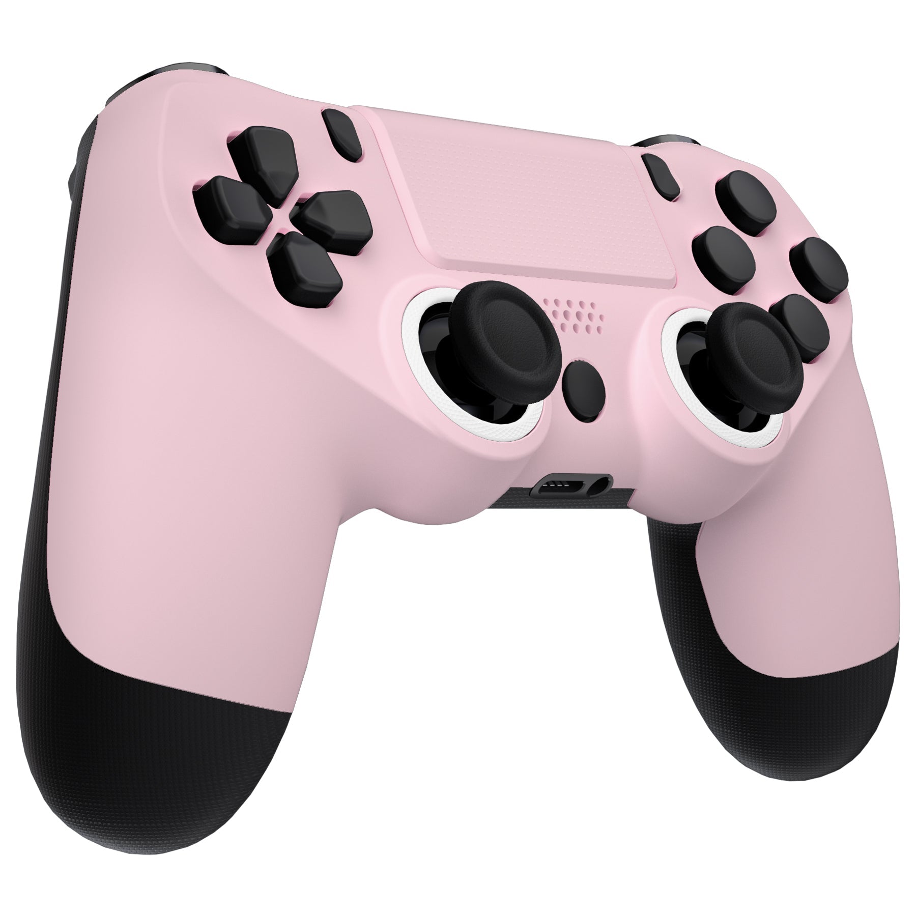 eXtremeRate Retail Cherry Blossoms Pink Ghost Replacement Faceplate Touchpad, Redesigned Soft Touch Housing Shell Touch Pad Compatible with PS4 Slim Pro Controller JDM-040/050/055 - Controller NOT Included - GHP4P004