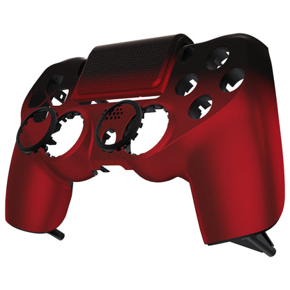 eXtremeRate Retail Shadow Scarlet Red Replacement Faceplate Touchpad, Redesigned Soft Touch Housing Shell Touch Pad Compatible with PS4 Slim Pro Controller JDM-040/050/055 - Controller NOT Included - GHP4P005