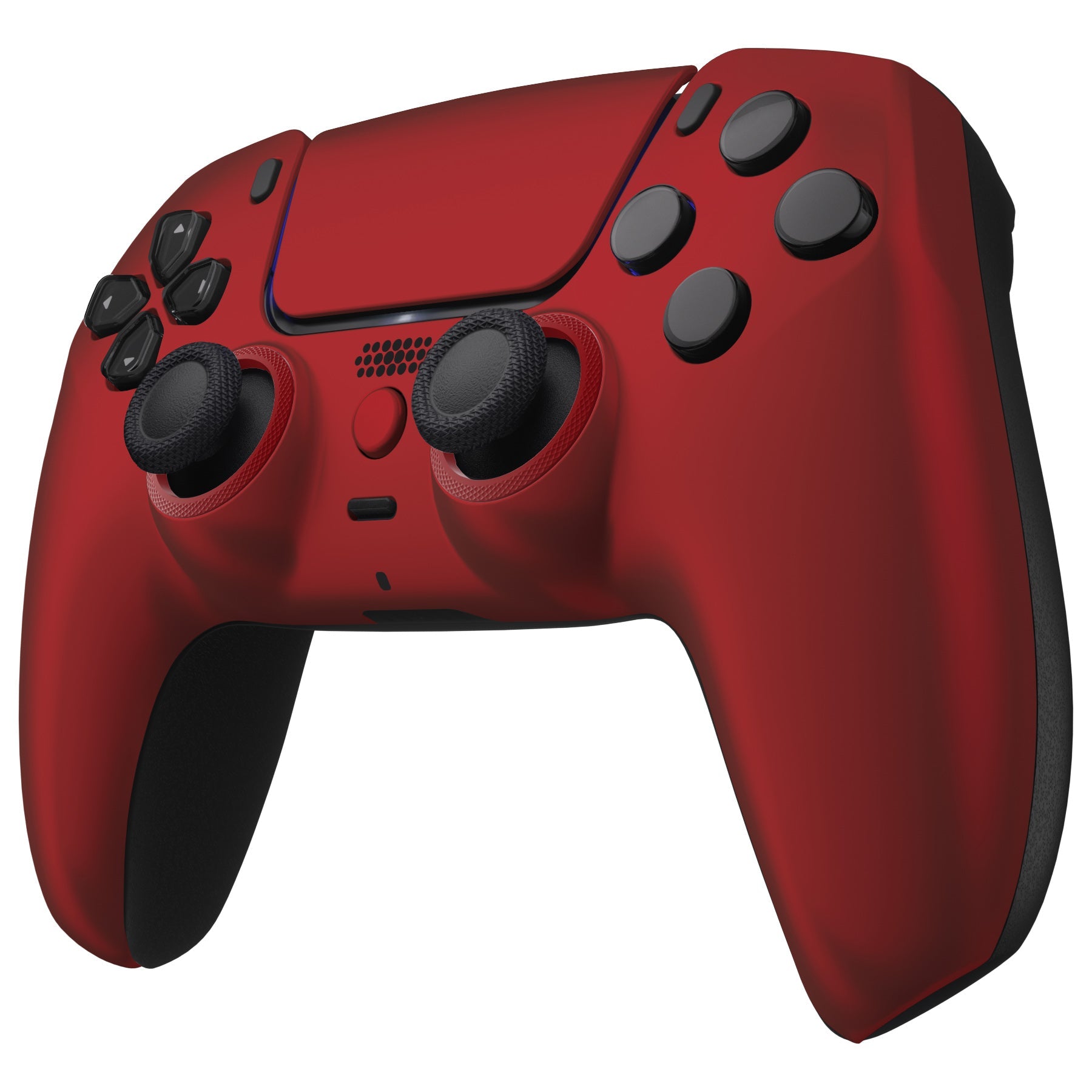 eXtremeRate Retail LUNA Redesigned Scarlet Red Soft Touch Front Shell Touchpad Compatible with ps5 Controller BDM-010 BDM-020 BDM-030, DIY Replacement Housing Custom Touch Pad Cover Compatible with ps5 Controller - GHPFP002