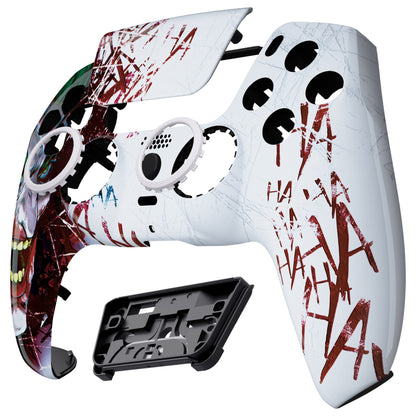 eXtremeRate Retail LUNA Redesigned Clown HAHAHA Front Shell Touchpad Compatible with ps5 Controller BDM-010 BDM-020 BDM-030, DIY Replacement Housing Custom Touch Pad Cover Compatible with ps5 Controller - GHPFT001