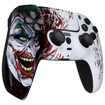 eXtremeRate Retail LUNA Redesigned Clown HAHAHA Front Shell Touchpad Compatible with ps5 Controller BDM-010 BDM-020 BDM-030, DIY Replacement Housing Custom Touch Pad Cover Compatible with ps5 Controller - GHPFT001