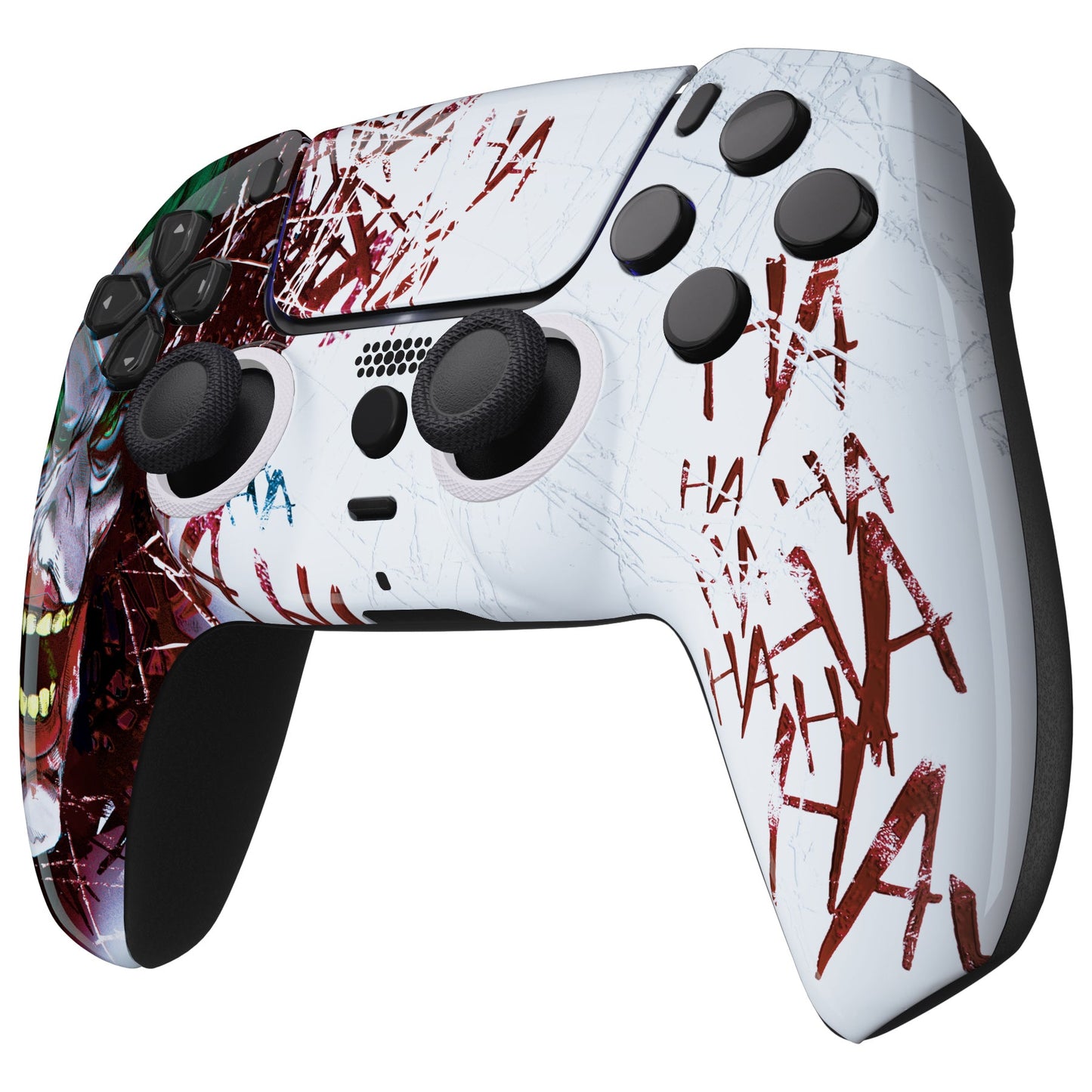 eXtremeRate Retail LUNA Redesigned Clown HAHAHA Front Shell Touchpad Compatible with ps5 Controller BDM-010 BDM-020 BDM-030, DIY Replacement Housing Custom Touch Pad Cover Compatible with ps5 Controller - GHPFT001