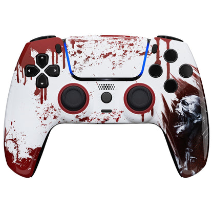 eXtremeRate Retail LUNA Redesigned Blood Zombie Front Shell Touchpad Compatible with ps5 Controller BDM-010 BDM-020 BDM-030, DIY Replacement Housing Custom Touch Pad Cover Compatible with ps5 Controller - GHPFT002