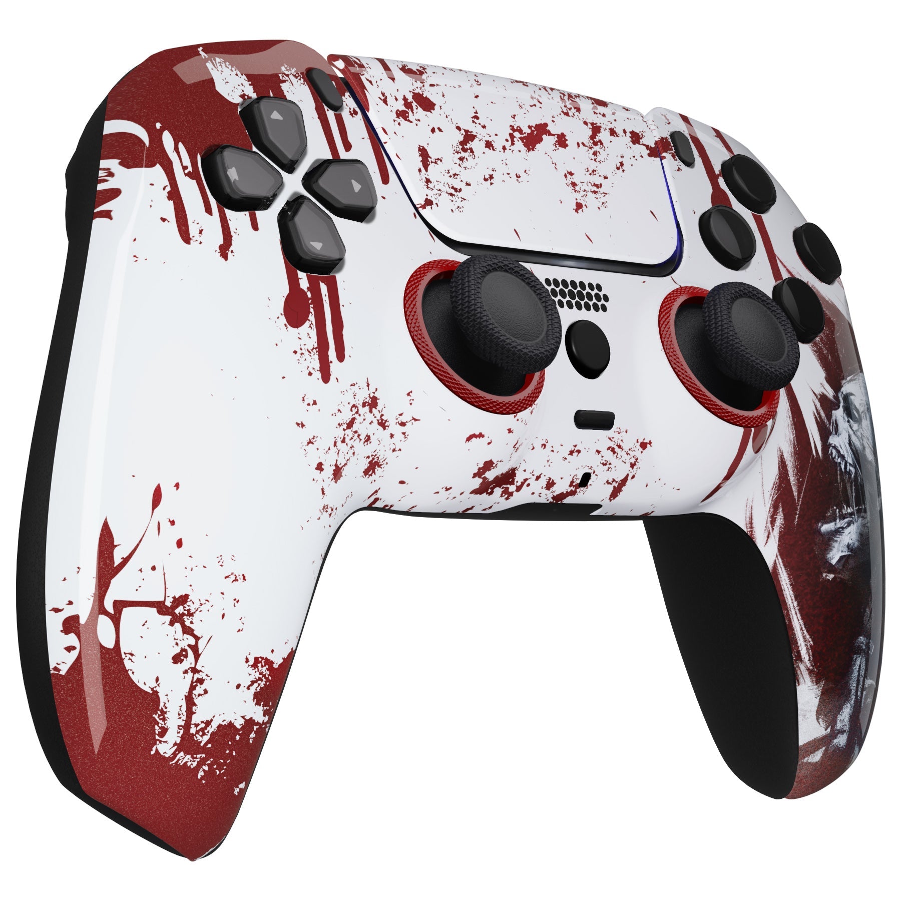 eXtremeRate Retail LUNA Redesigned Blood Zombie Front Shell Touchpad Compatible with ps5 Controller BDM-010 BDM-020 BDM-030, DIY Replacement Housing Custom Touch Pad Cover Compatible with ps5 Controller - GHPFT002