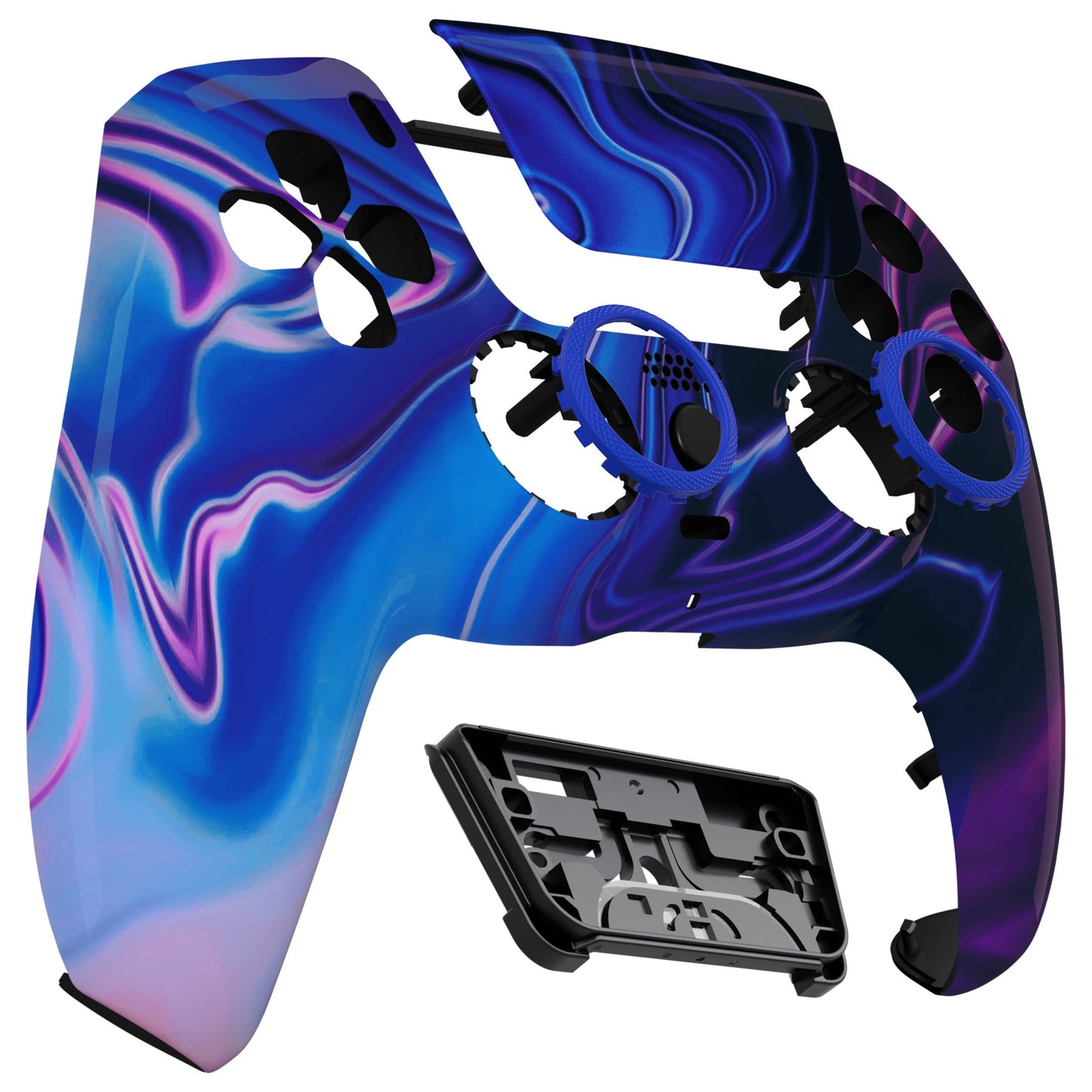 eXtremeRate Retail LUNA Redesigned Origin of Chaos Front Shell Touchpad Compatible with ps5 Controller BDM-010 BDM-020 BDM-030, DIY Replacement Housing Custom Touch Pad Cover Compatible with ps5 Controller - GHPFT008