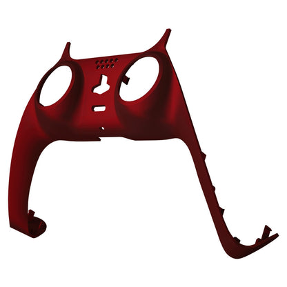 eXtremeRate Retail Scarlet Red Decorative Trim Shell Compatible with ps5 Controller, DIY Replacement Clip Shell, Custom Plates Cover Compatible with ps5 Controller with Accent Rings - GPFP3003