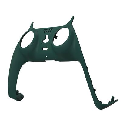 eXtremeRate Retail Racing Green Decorative Trim Shell Compatible with ps5 Controller, DIY Replacement Clip Shell, Custom Plates Cover Compatible with ps5 Controller with Accent Rings - GPFP3014