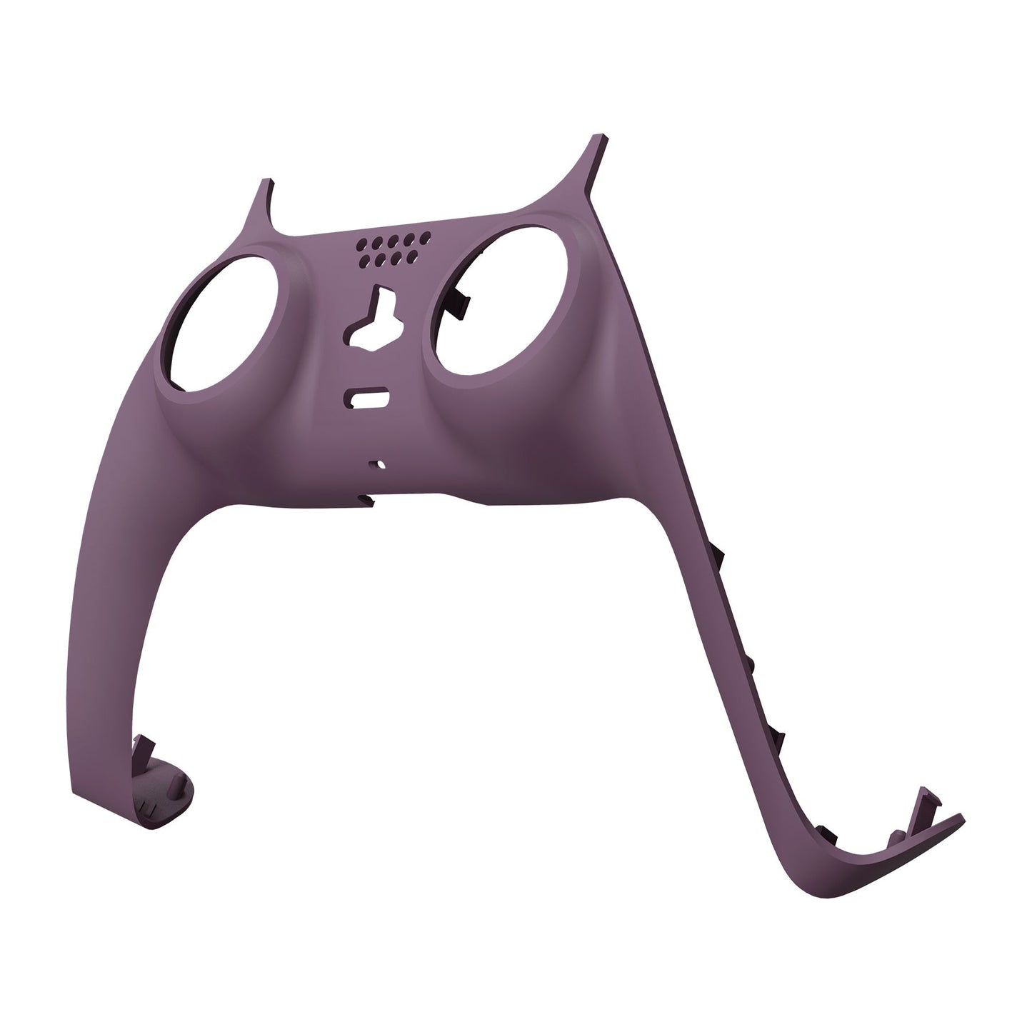 eXtremeRate Retail Dark Grayish Violet Decorative Trim Shell Compatible with ps5 Controller, DIY Replacement Clip Shell, Custom Plates Cover Compatible with ps5 Controller with Accent Rings - GPFP3026