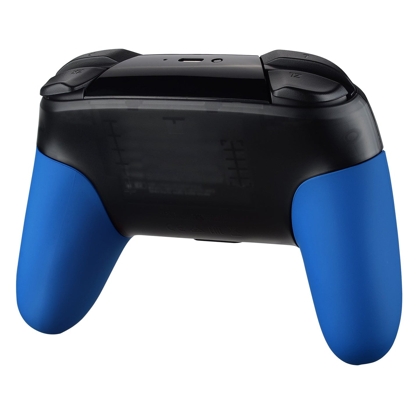 eXtremeRate Retail Blue Replacement Handle Grips for Nintendo Switch Pro Controller, Soft Touch DIY Hand Grip Shell for Nintendo Switch Pro - Controller NOT Included - GRP304