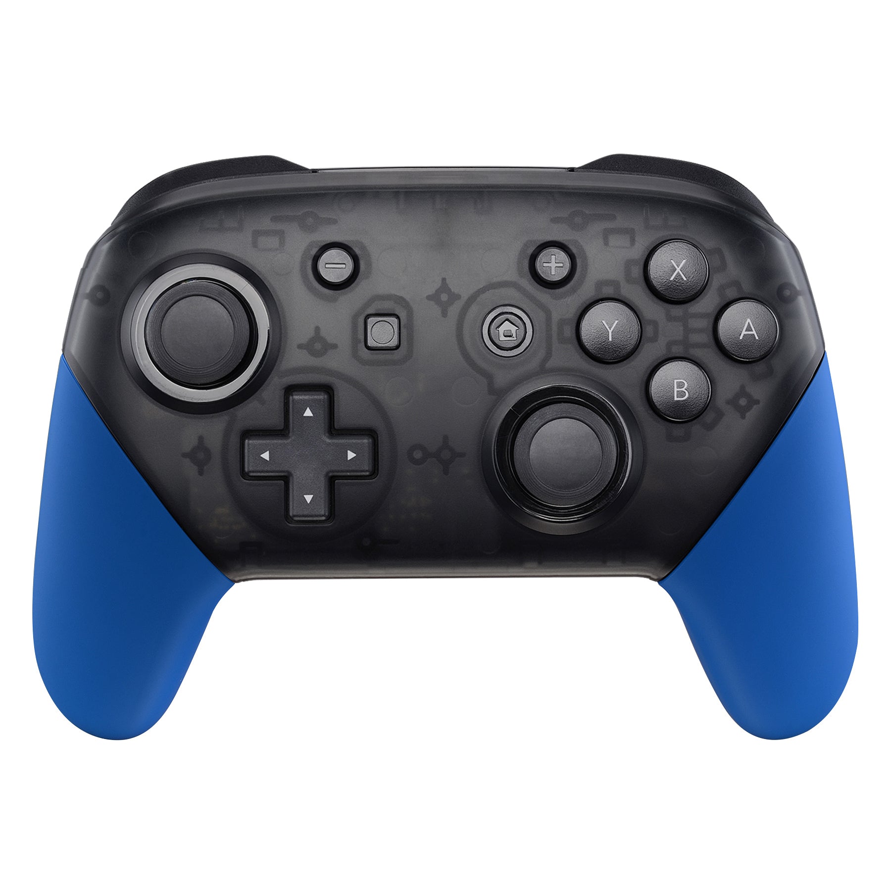 eXtremeRate Retail Blue Replacement Handle Grips for Nintendo Switch Pro Controller, Soft Touch DIY Hand Grip Shell for Nintendo Switch Pro - Controller NOT Included - GRP304