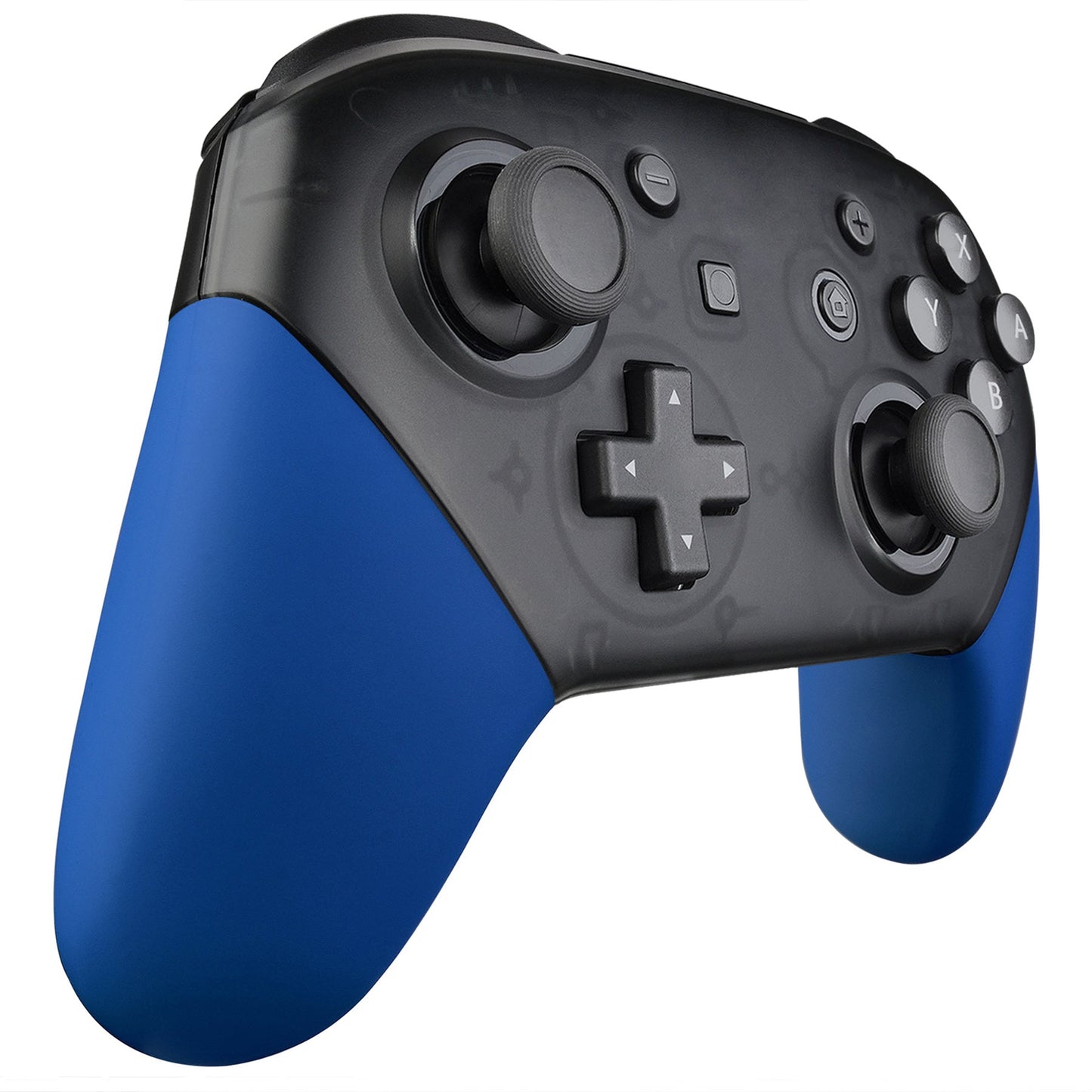 eXtremeRate Retail Blue Replacement Handle Grips for Nintendo Switch Pro Controller, Soft Touch DIY Hand Grip Shell for Nintendo Switch Pro - Controller NOT Included - GRP304